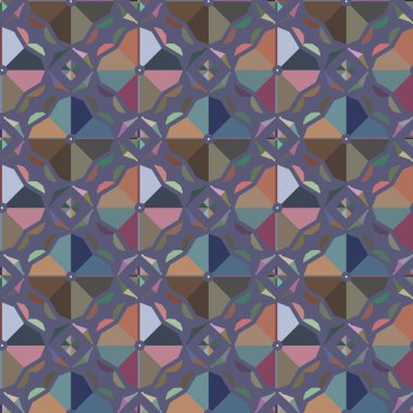 geometrik süsleme biçiminde kusursuz vektör deseni