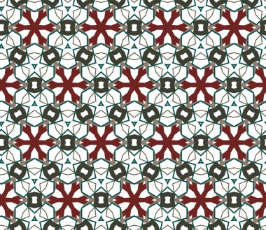 Kusursuz Vektör Deseni. Geometrik Süsleme Biçiminde Arkaplan DokusuName.