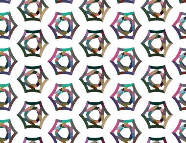 Geometrik süslemeli vektör deseni. Kusursuz tasarım dokusu.