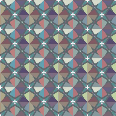 geometrik süsleme biçiminde kusursuz vektör deseni