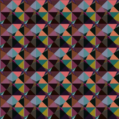 Dikişsiz geometrik süs vektör deseni. Soyut arka plan