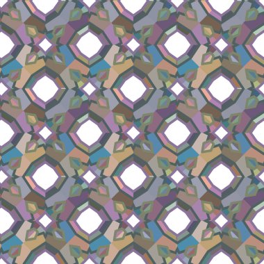 Geometrik süslemeli vektör deseni. Kusursuz tasarım dokusu.