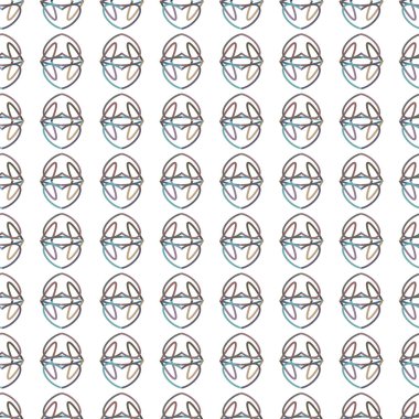 Dikişsiz geometrik süs vektör deseni. Soyut arka plan