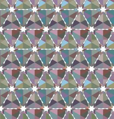 geometrik süsleme biçiminde kusursuz vektör deseni