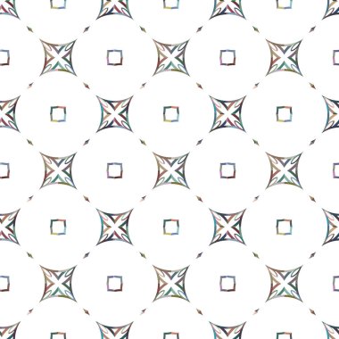 geometrik süsleme biçiminde kusursuz vektör deseni