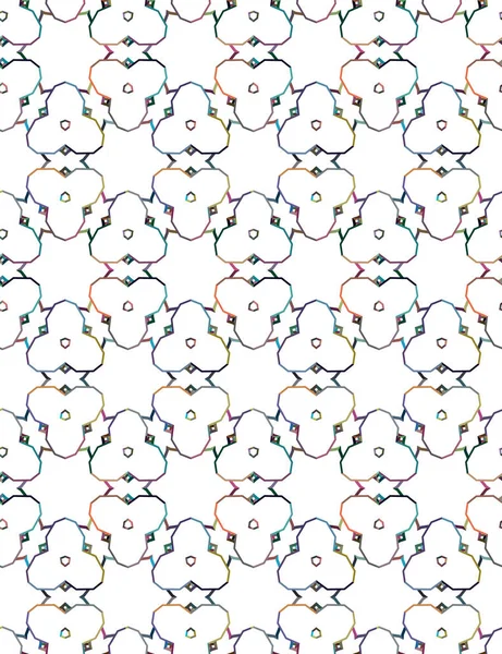 几何装饰风格的抽象背景纹理 无缝设计 — 图库矢量图片