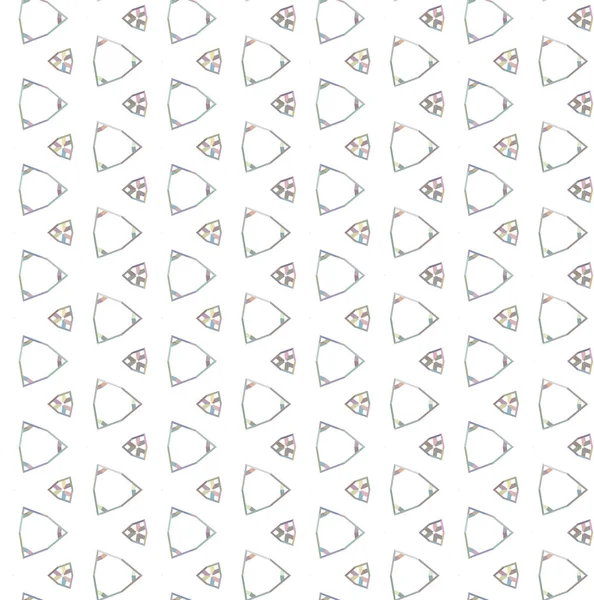 Pola Vektor Mulus Dalam Gaya Ornamental Geometris - Stok Vektor