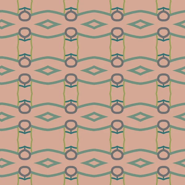 Geometrisches Ornamentales Vektormuster Nahtlose Design Textur — Stockvektor