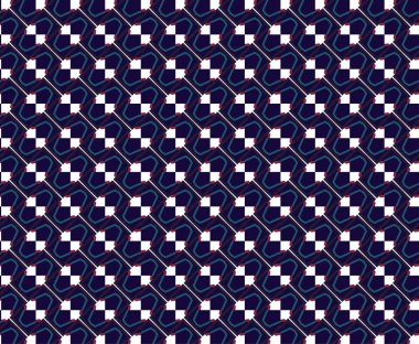 Kusursuz Vektör Deseni. Geometrik Süsleme Biçiminde Arkaplan DokusuName.