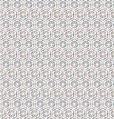 Geometrik süslemeli vektör deseni. Kusursuz tasarım dokusu.