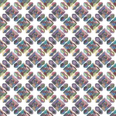 Geometrik süslemeli vektör deseni. Kusursuz tasarım dokusu.
