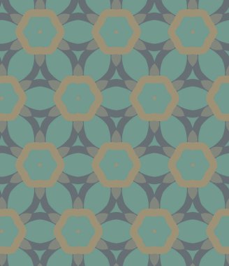 geometrik süsleme biçiminde kusursuz vektör deseni