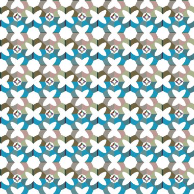 Geometrik süslemeli vektör deseni. Kusursuz tasarım dokusu.
