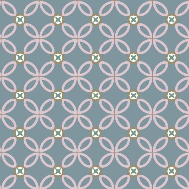 Geometrik süslemeli vektör deseni. Kusursuz tasarım dokusu.