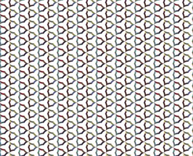 Geometrik süslemeli vektör deseni. Kusursuz tasarım dokusu.