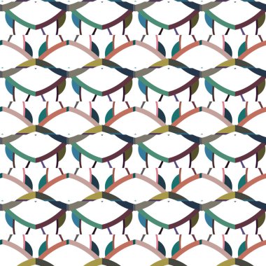 Geometrik süs tarzında soyut arkaplan dokusu. Kusursuz tasarım.