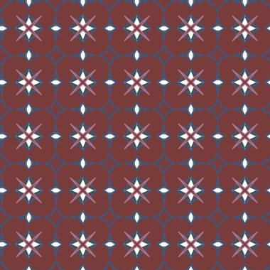 Geometrik süslemeli vektör deseni. Kusursuz tasarım dokusu.