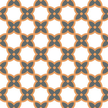 Geometrik süslemeli vektör deseni. Kusursuz tasarım dokusu.
