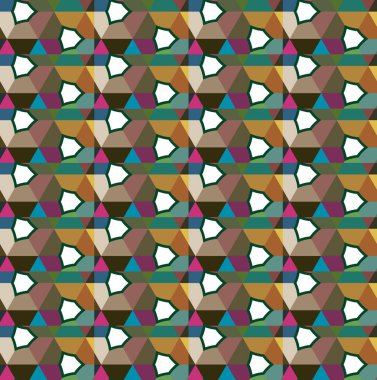 geometrik süsleme biçiminde kusursuz vektör deseni