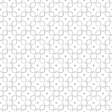 geometrik süsleme biçiminde kusursuz vektör deseni