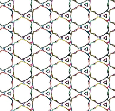 geometrik süsleme biçiminde kusursuz vektör deseni