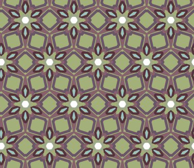 geometrik süsleme biçiminde kusursuz vektör deseni