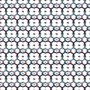 geometrik süsleme biçiminde kusursuz vektör deseni