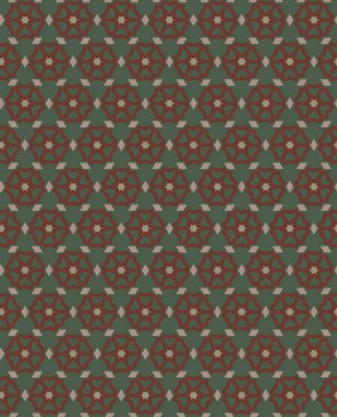 Kusursuz Vektör Deseni. Geometrik Süsleme Biçiminde Arkaplan DokusuName.