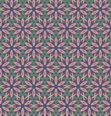 Geometrik süslemeli vektör deseni. Kusursuz tasarım dokusu.