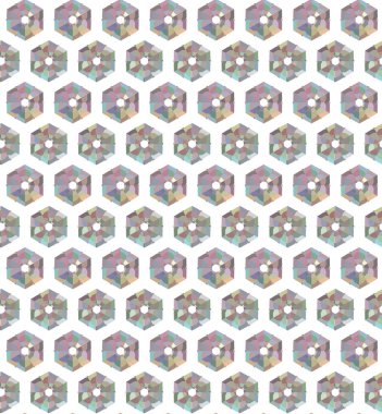 geometrik süsleme biçiminde kusursuz vektör deseni