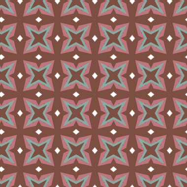 Geometrik süslemeli vektör deseni. Kusursuz tasarım dokusu.