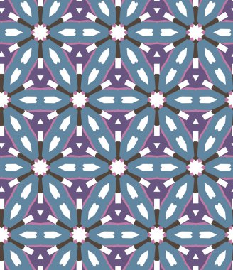 Dikişsiz geometrik süs vektör deseni. Soyut arka plan