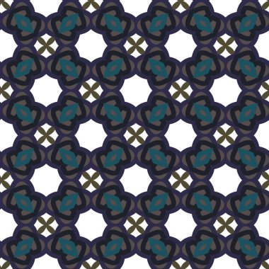 Kusursuz Vektör Deseni. Geometrik Süsleme Biçiminde Arkaplan DokusuName.