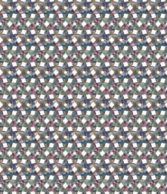 geometrik süsleme biçiminde kusursuz vektör deseni
