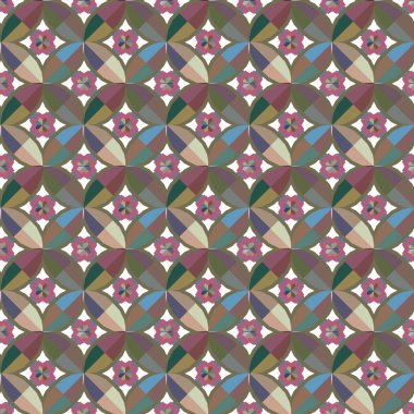 geometrik süsleme biçiminde kusursuz vektör deseni