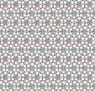 Kusursuz Vektör Deseni. Geometrik Süsleme Biçiminde Arkaplan DokusuName.