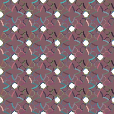 Dikişsiz geometrik süs vektör deseni. Soyut arka plan