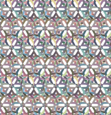 Dikişsiz geometrik süs vektör deseni. Soyut arka plan