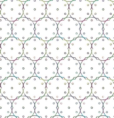 Geometrik süslemeli vektör deseni. Kusursuz tasarım dokusu.