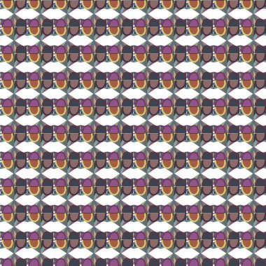Geometrik süslemeli vektör deseni. Kusursuz tasarım dokusu.