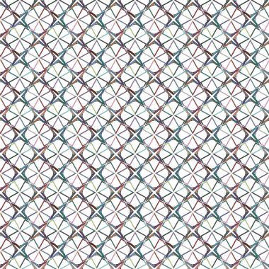 Geometrik süslemeli vektör deseni. Kusursuz tasarım dokusu.