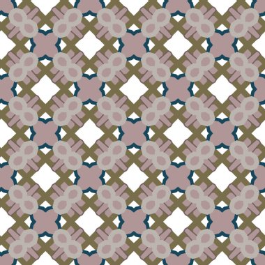 Geometrik süslemeli vektör deseni. Kusursuz tasarım dokusu.