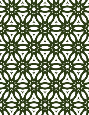 Geometrik süslemeli vektör deseni. Kusursuz tasarım dokusu.