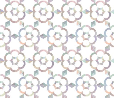 geometrik süsleme biçiminde kusursuz vektör deseni