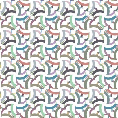 Geometrik süslemeli vektör deseni. Kusursuz tasarım dokusu.