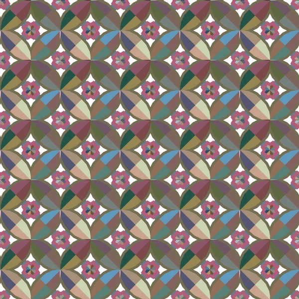 Patrón Vectorial Sin Costuras Estilo Ornamental Geométrico — Archivo Imágenes Vectoriales