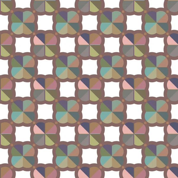 Motif Vectoriel Sans Couture Dans Style Ornemental Géométrique — Image vectorielle