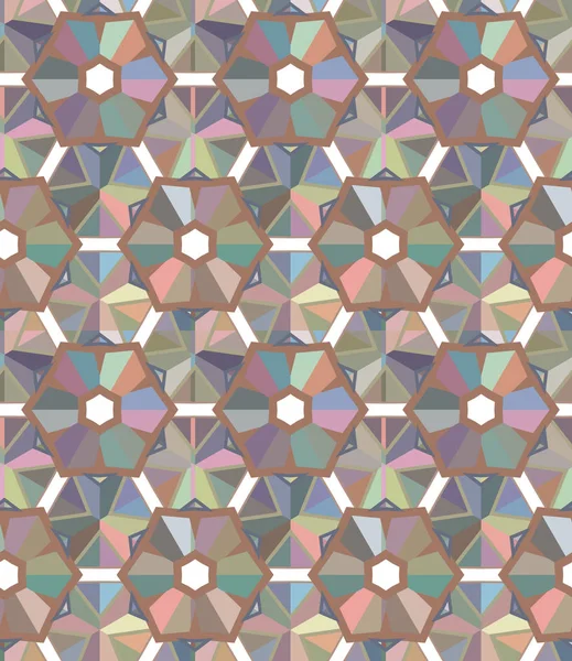 Patrón Vector Ornamental Geométrico Sin Costuras Fondo Abstracto — Archivo Imágenes Vectoriales