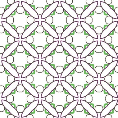 Geometrik süslemeli vektör deseni. Kusursuz tasarım dokusu.