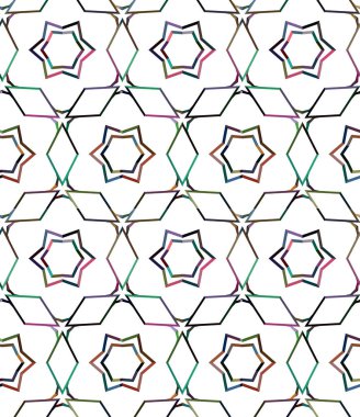 Kusursuz Vektör Deseni. Geometrik Süsleme Biçiminde Arkaplan DokusuName.